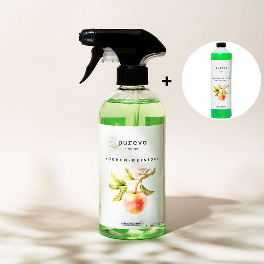 Küchen-Reiniger und Konzentrat - Einzelset -  500ml & 1 Liter - purevo