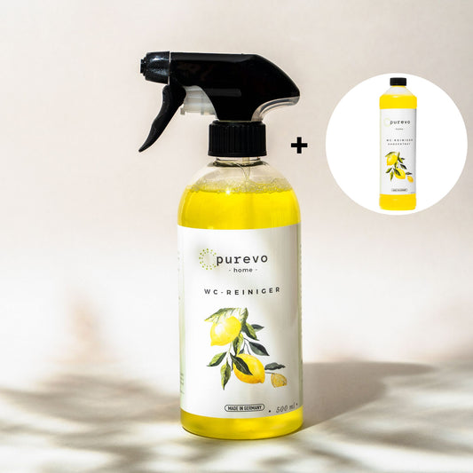 WC-Reiniger und Konzentrat - Einzelset -  500ml & 1 Liter - purevo